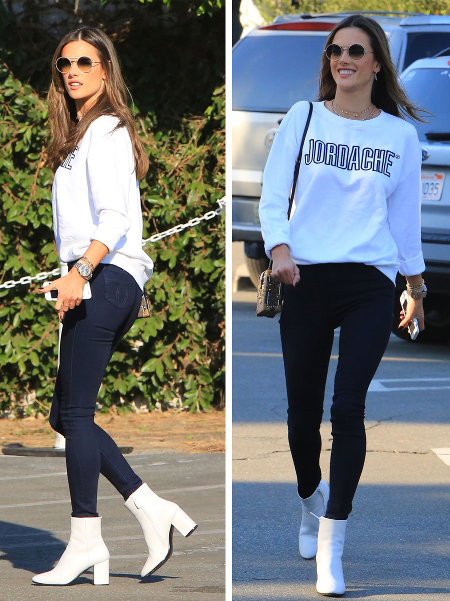 outfit bototos blancos mujer