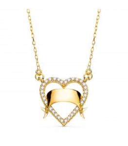 collar-personalizado-corazon-oro-18k-banda